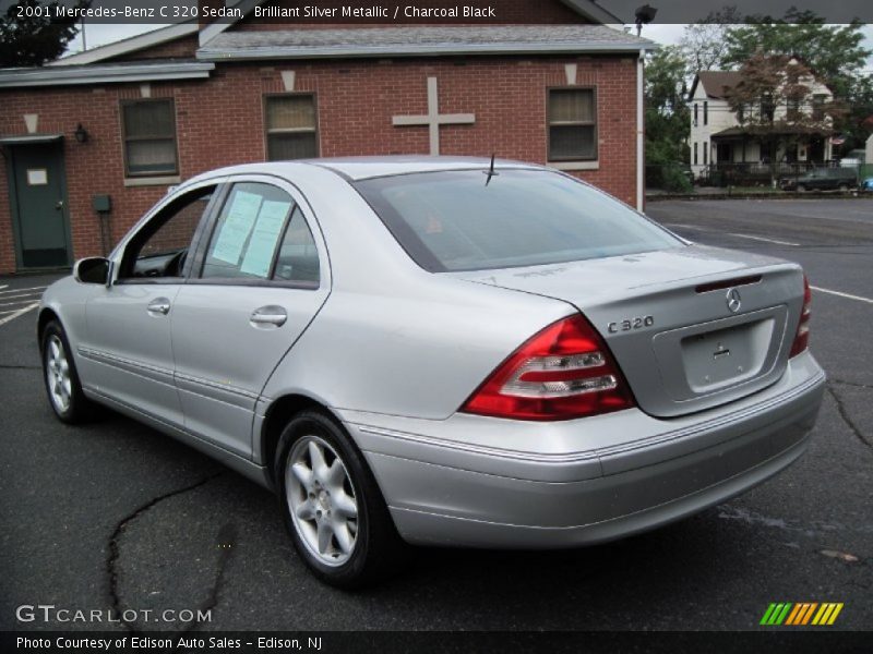 Brilliant Silver Metallic / Charcoal Black 2001 Mercedes-Benz C 320 Sedan