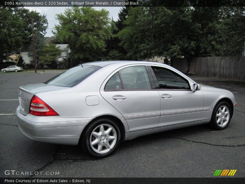 Brilliant Silver Metallic / Charcoal Black 2001 Mercedes-Benz C 320 Sedan