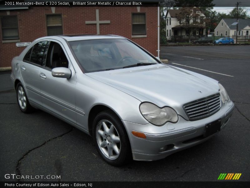 Brilliant Silver Metallic / Charcoal Black 2001 Mercedes-Benz C 320 Sedan