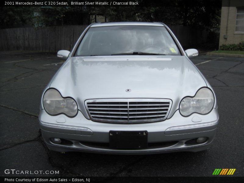 Brilliant Silver Metallic / Charcoal Black 2001 Mercedes-Benz C 320 Sedan