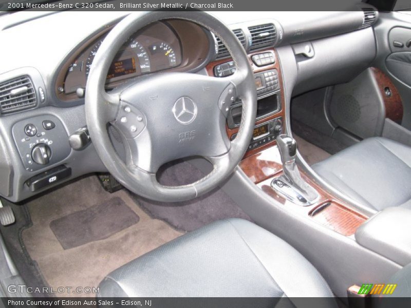 Brilliant Silver Metallic / Charcoal Black 2001 Mercedes-Benz C 320 Sedan