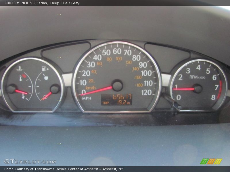 Deep Blue / Gray 2007 Saturn ION 2 Sedan