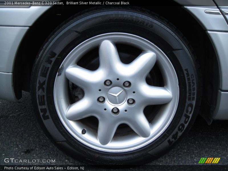 Brilliant Silver Metallic / Charcoal Black 2001 Mercedes-Benz C 320 Sedan