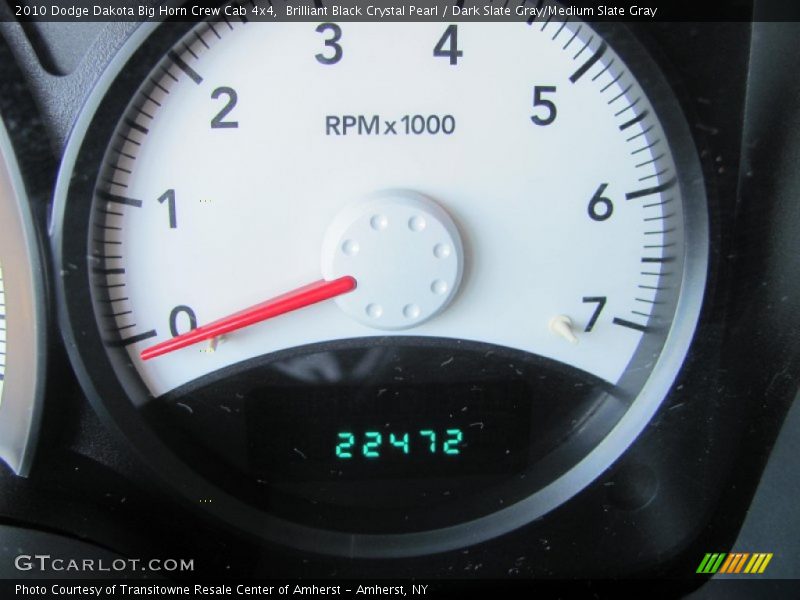 Brilliant Black Crystal Pearl / Dark Slate Gray/Medium Slate Gray 2010 Dodge Dakota Big Horn Crew Cab 4x4