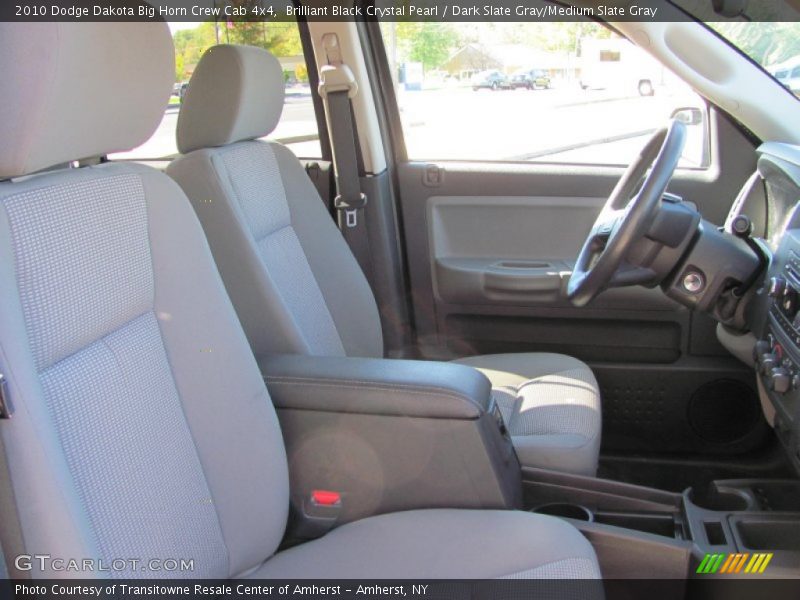 Brilliant Black Crystal Pearl / Dark Slate Gray/Medium Slate Gray 2010 Dodge Dakota Big Horn Crew Cab 4x4