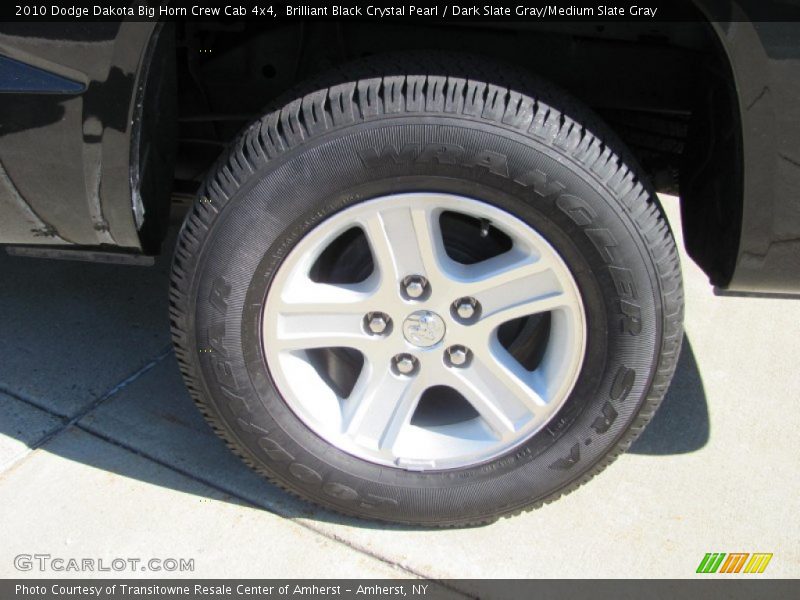 Brilliant Black Crystal Pearl / Dark Slate Gray/Medium Slate Gray 2010 Dodge Dakota Big Horn Crew Cab 4x4