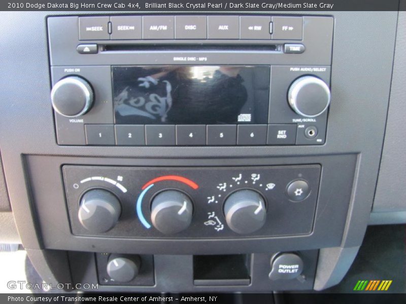 Brilliant Black Crystal Pearl / Dark Slate Gray/Medium Slate Gray 2010 Dodge Dakota Big Horn Crew Cab 4x4
