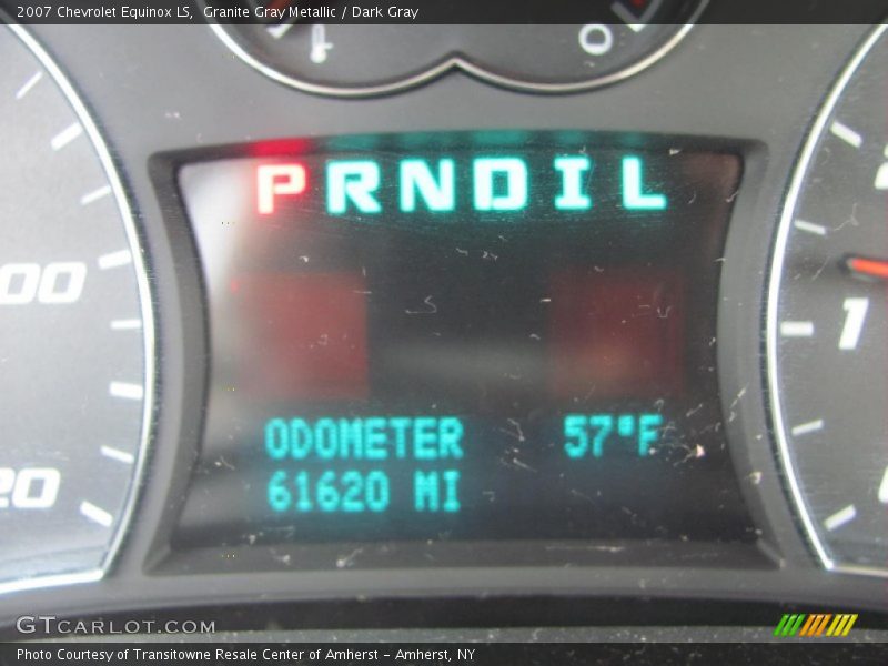 Granite Gray Metallic / Dark Gray 2007 Chevrolet Equinox LS