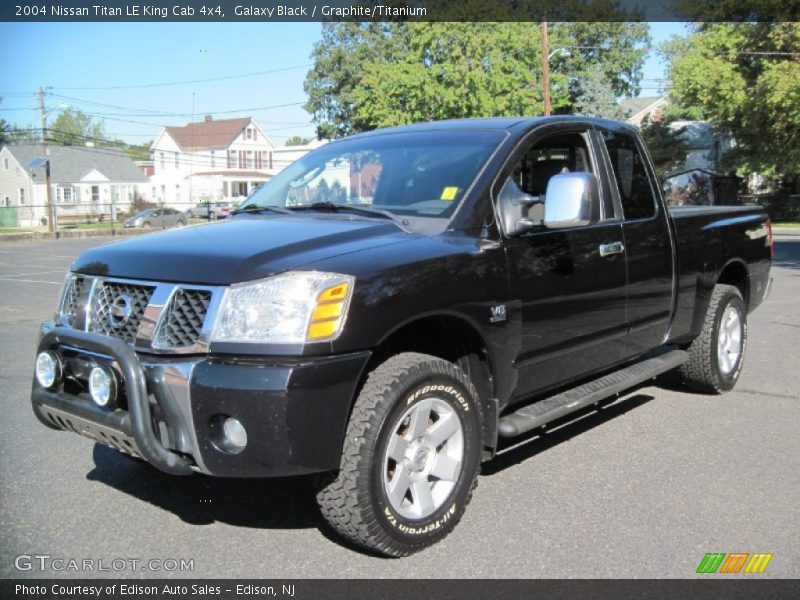 Galaxy Black / Graphite/Titanium 2004 Nissan Titan LE King Cab 4x4