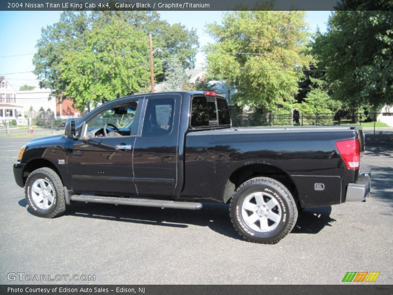 Galaxy Black / Graphite/Titanium 2004 Nissan Titan LE King Cab 4x4