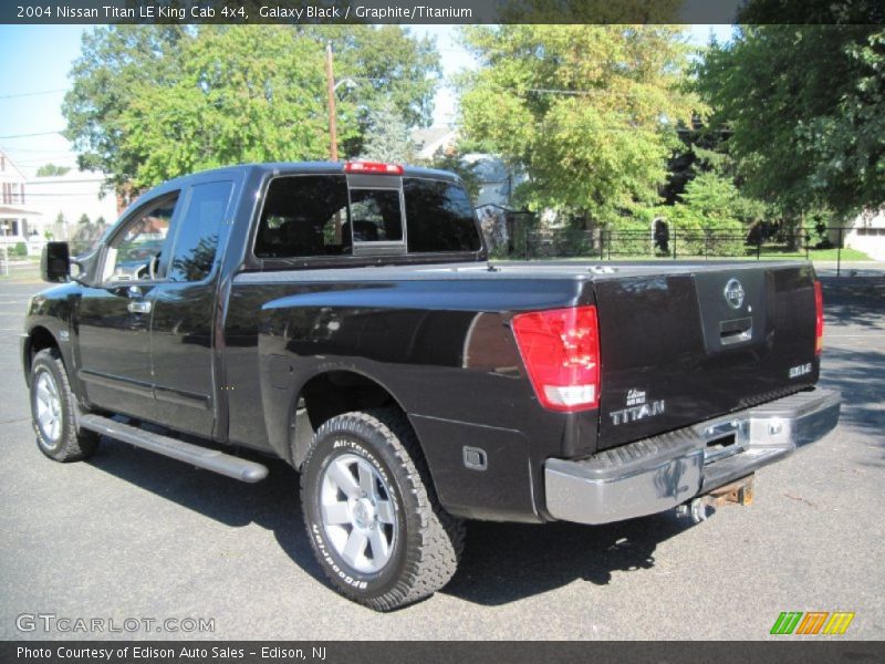 Galaxy Black / Graphite/Titanium 2004 Nissan Titan LE King Cab 4x4