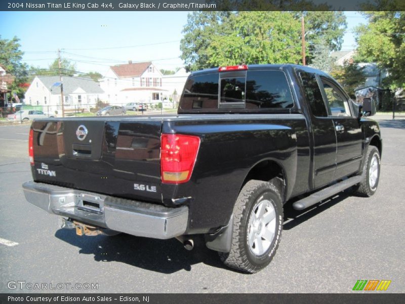 Galaxy Black / Graphite/Titanium 2004 Nissan Titan LE King Cab 4x4