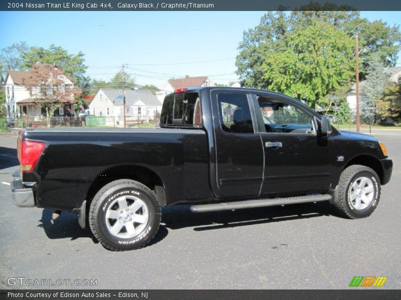 Galaxy Black / Graphite/Titanium 2004 Nissan Titan LE King Cab 4x4