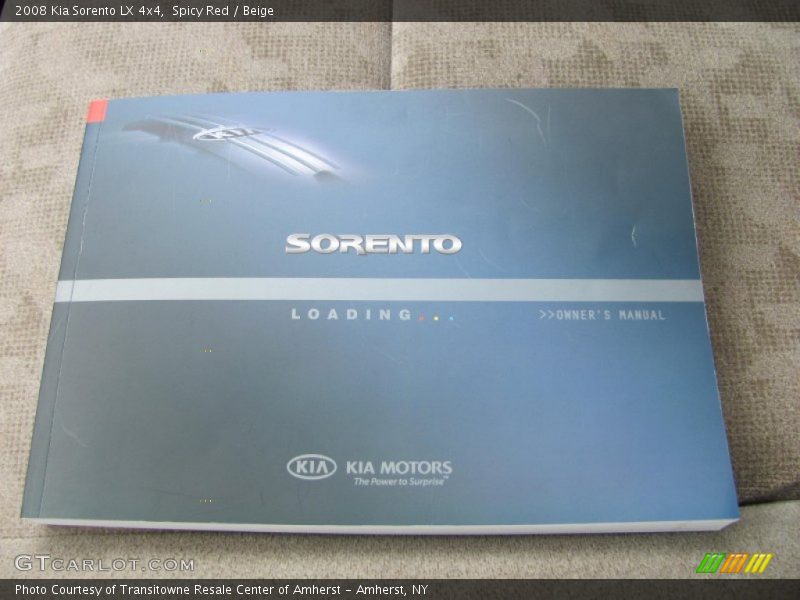 Spicy Red / Beige 2008 Kia Sorento LX 4x4