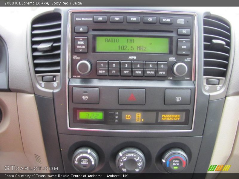 Spicy Red / Beige 2008 Kia Sorento LX 4x4