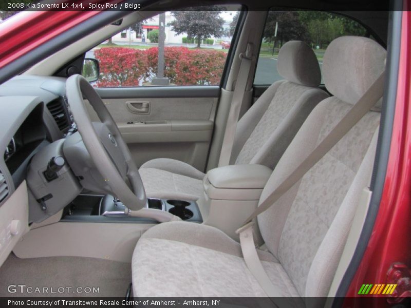 Spicy Red / Beige 2008 Kia Sorento LX 4x4