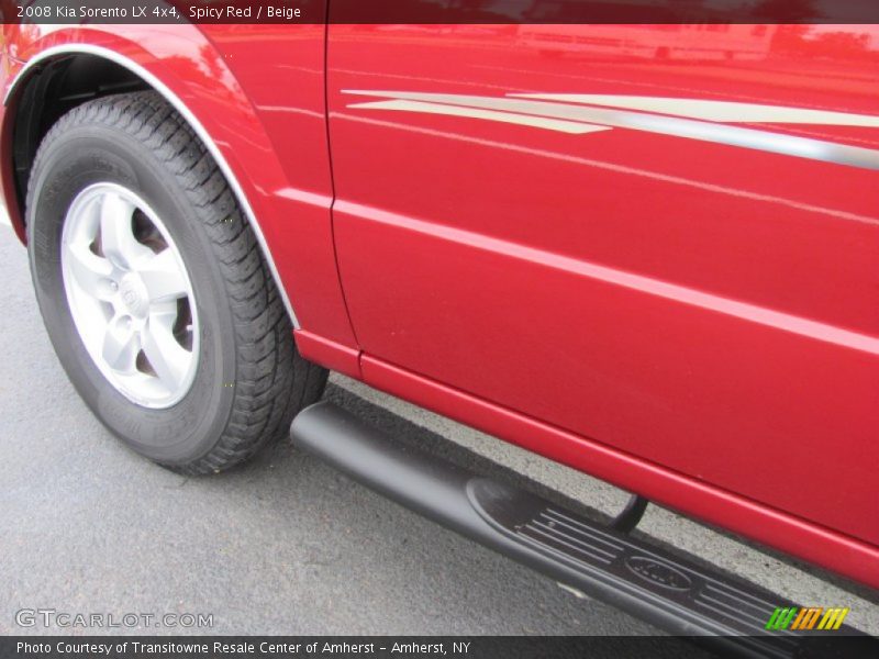 Spicy Red / Beige 2008 Kia Sorento LX 4x4