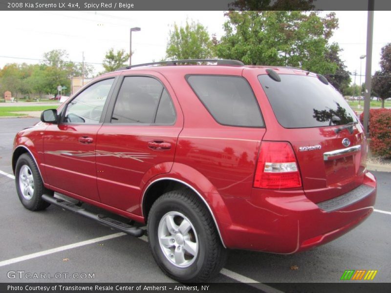 Spicy Red / Beige 2008 Kia Sorento LX 4x4
