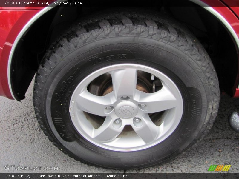 Spicy Red / Beige 2008 Kia Sorento LX 4x4