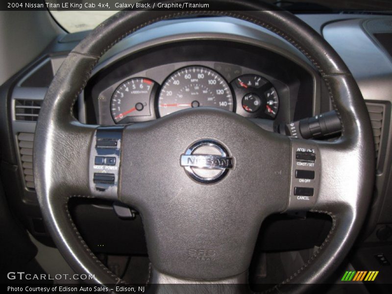 Galaxy Black / Graphite/Titanium 2004 Nissan Titan LE King Cab 4x4