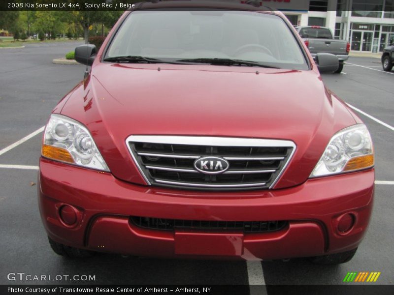 Spicy Red / Beige 2008 Kia Sorento LX 4x4