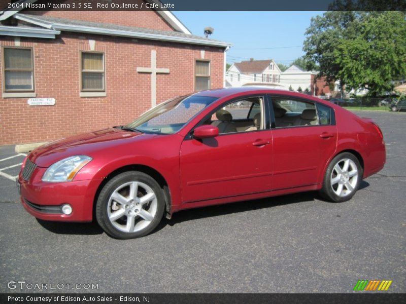 Red Opulence / Cafe Latte 2004 Nissan Maxima 3.5 SE