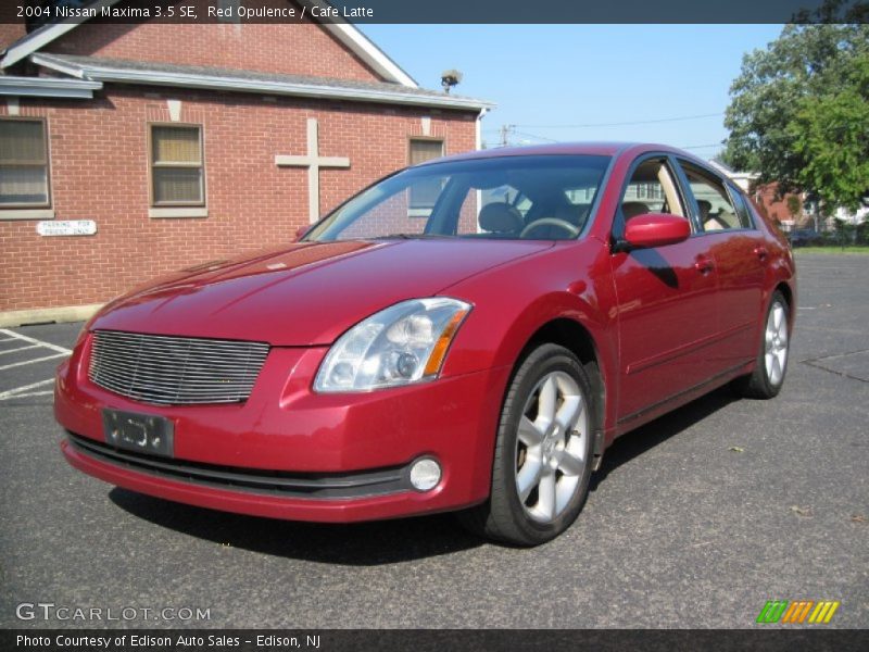 Red Opulence / Cafe Latte 2004 Nissan Maxima 3.5 SE