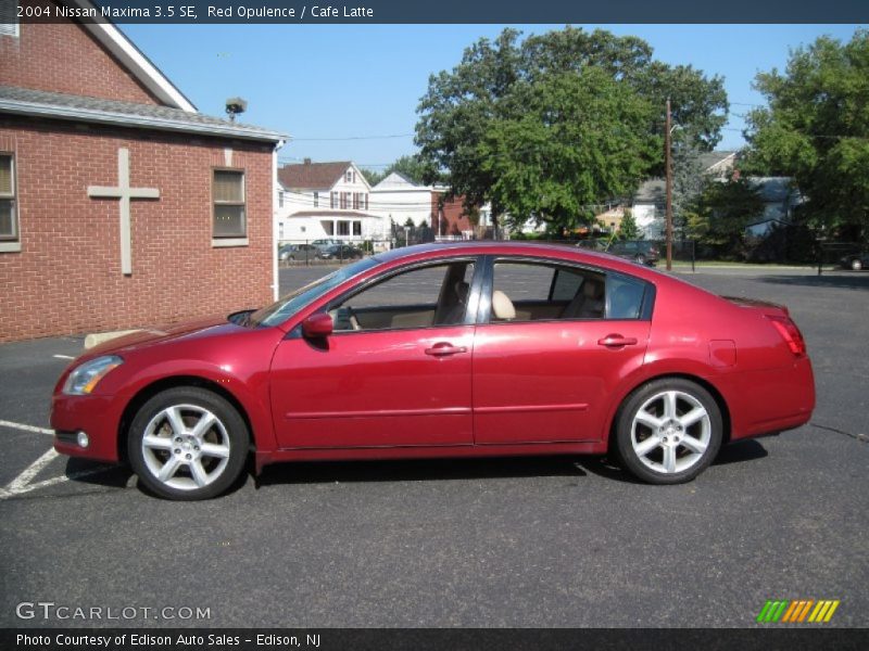Red Opulence / Cafe Latte 2004 Nissan Maxima 3.5 SE