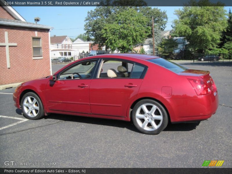 Red Opulence / Cafe Latte 2004 Nissan Maxima 3.5 SE
