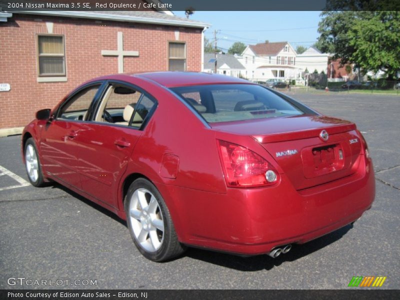 Red Opulence / Cafe Latte 2004 Nissan Maxima 3.5 SE
