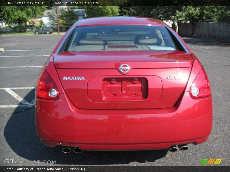 Red Opulence / Cafe Latte 2004 Nissan Maxima 3.5 SE