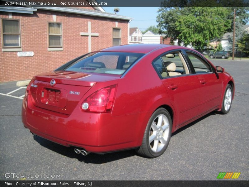 Red Opulence / Cafe Latte 2004 Nissan Maxima 3.5 SE