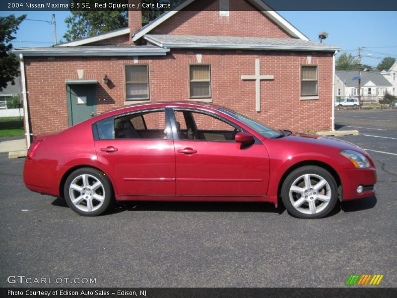 Red Opulence / Cafe Latte 2004 Nissan Maxima 3.5 SE