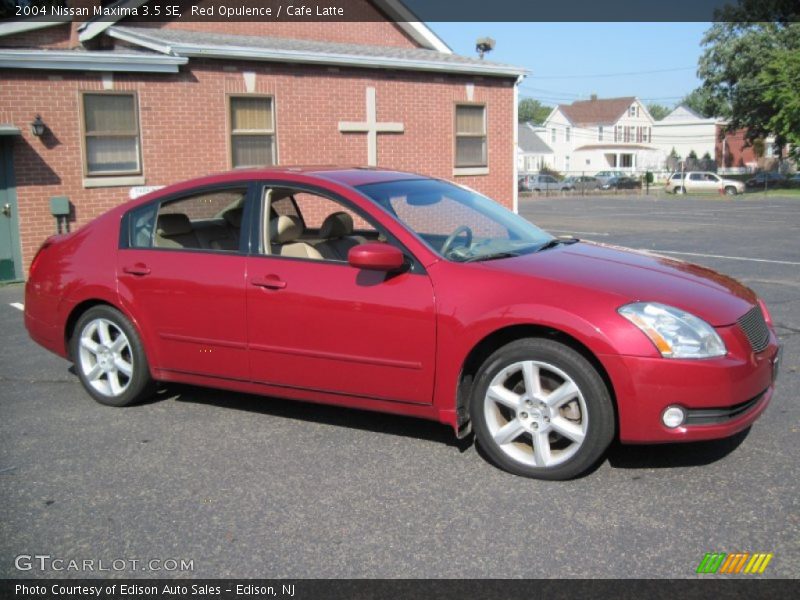 Red Opulence / Cafe Latte 2004 Nissan Maxima 3.5 SE