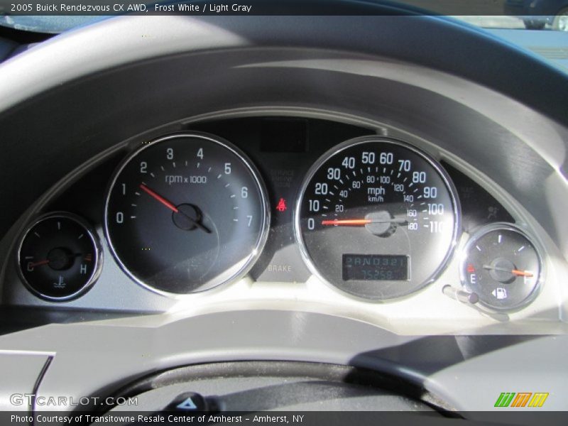 Frost White / Light Gray 2005 Buick Rendezvous CX AWD