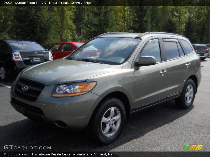 Natural Khaki Green / Beige 2008 Hyundai Santa Fe GLS
