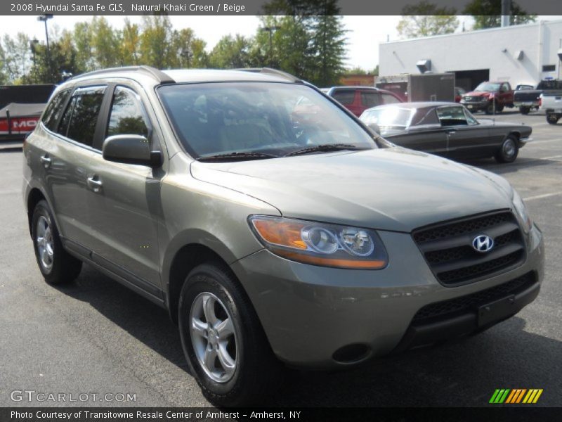 Natural Khaki Green / Beige 2008 Hyundai Santa Fe GLS