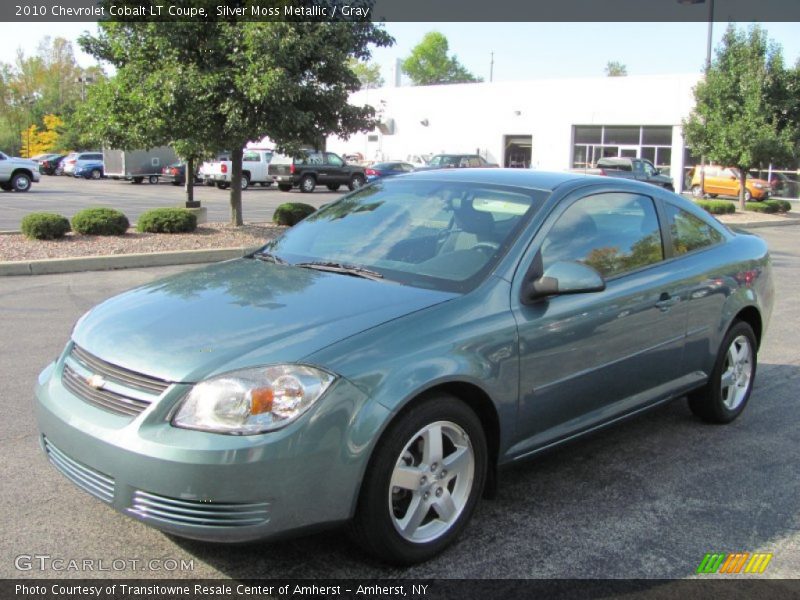 Silver Moss Metallic / Gray 2010 Chevrolet Cobalt LT Coupe