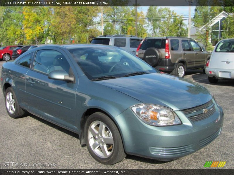 Silver Moss Metallic / Gray 2010 Chevrolet Cobalt LT Coupe