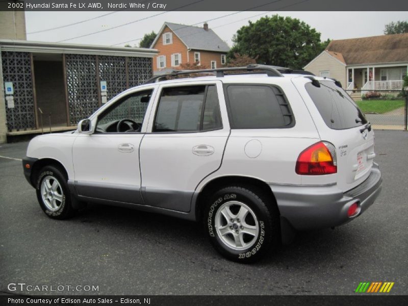 Nordic White / Gray 2002 Hyundai Santa Fe LX AWD