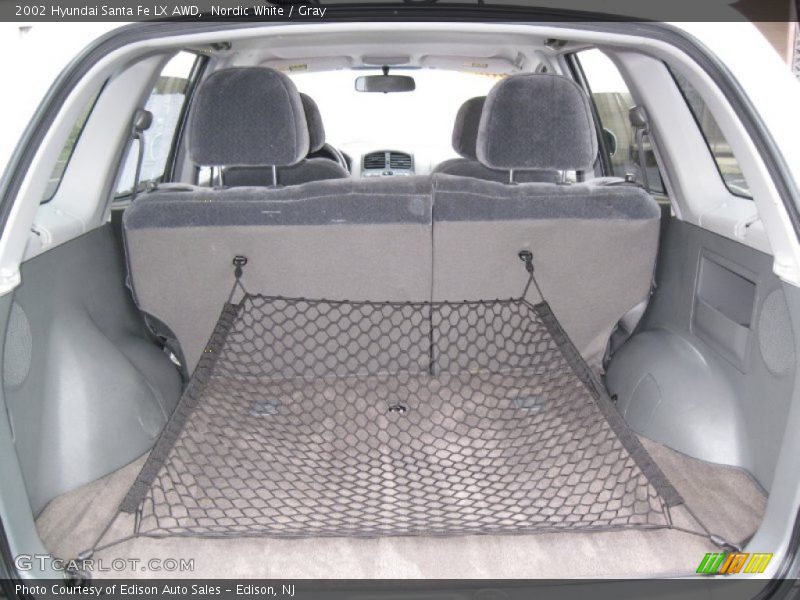 Nordic White / Gray 2002 Hyundai Santa Fe LX AWD