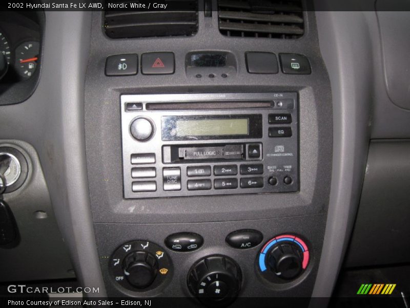 Nordic White / Gray 2002 Hyundai Santa Fe LX AWD