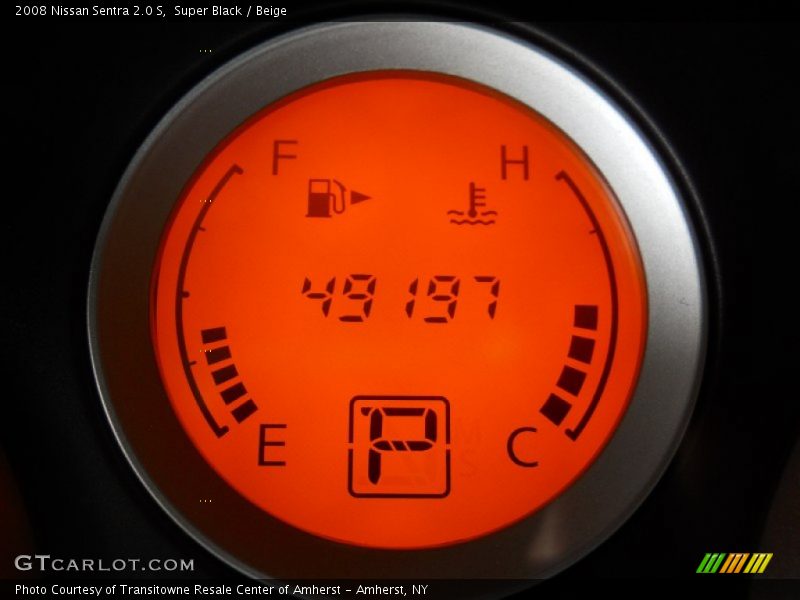 Super Black / Beige 2008 Nissan Sentra 2.0 S