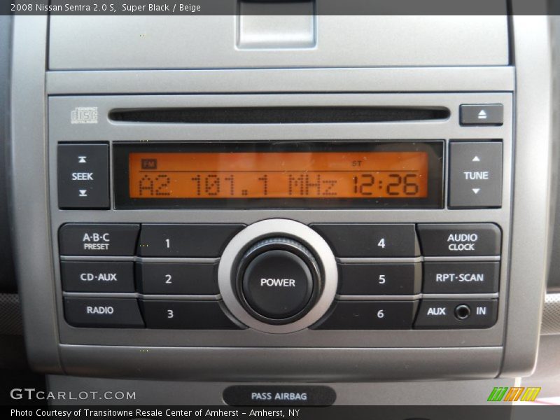 Super Black / Beige 2008 Nissan Sentra 2.0 S
