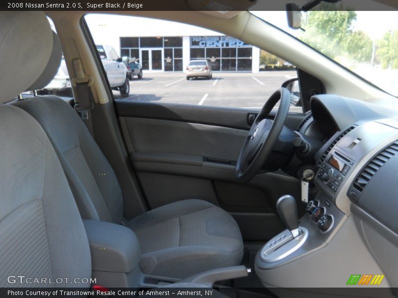 Super Black / Beige 2008 Nissan Sentra 2.0 S