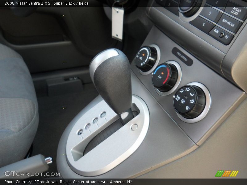 Super Black / Beige 2008 Nissan Sentra 2.0 S