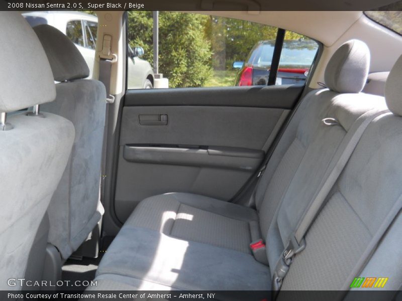 Super Black / Beige 2008 Nissan Sentra 2.0 S