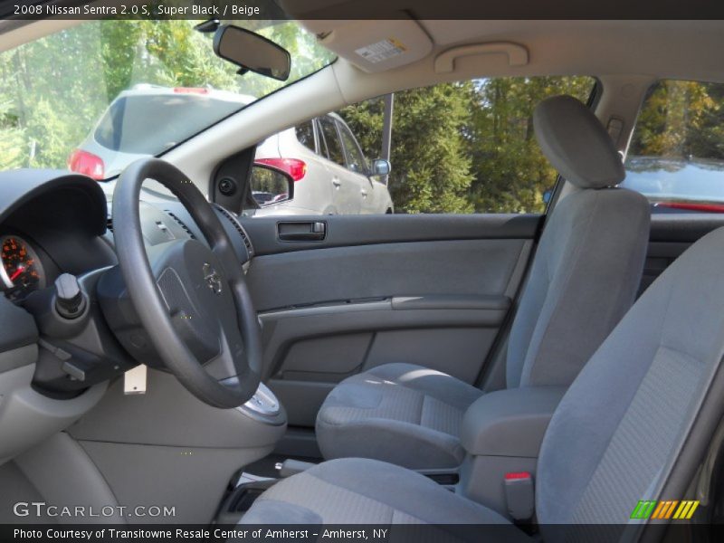 Super Black / Beige 2008 Nissan Sentra 2.0 S