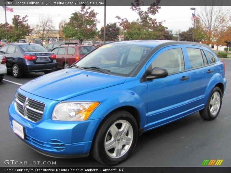 Surf Blue Pearl / Dark Slate Gray 2008 Dodge Caliber SXT