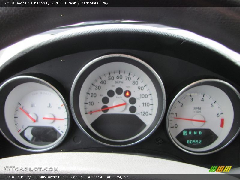Surf Blue Pearl / Dark Slate Gray 2008 Dodge Caliber SXT